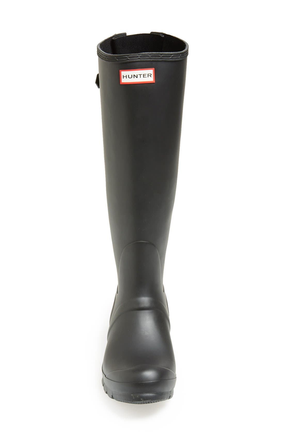 Hunter Original Tall Adjustable Back Waterproof Rain Boot, Alternate, color, 