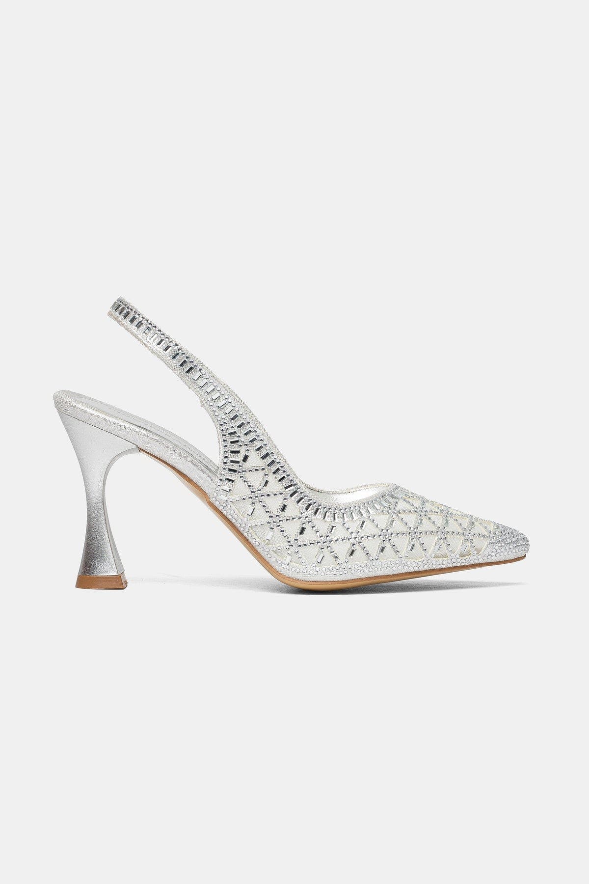 Megan Embellished Stiletto Pump, Alternate, color, Silver