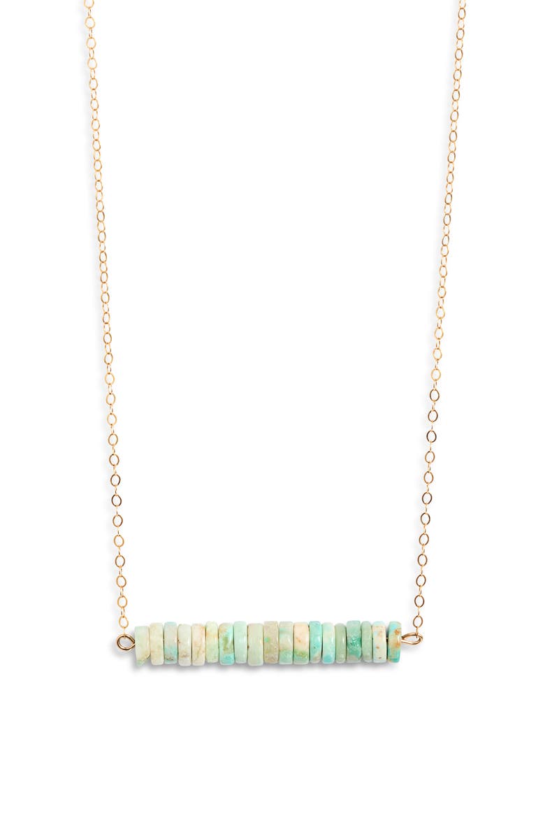 Trezzo Tranquility Turquoise 14k Gold Filled Necklace, Main, color, TURQUOISE