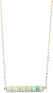 House of Olia Trezzo Tranquility Turquoise 14k Gold Filled Necklace