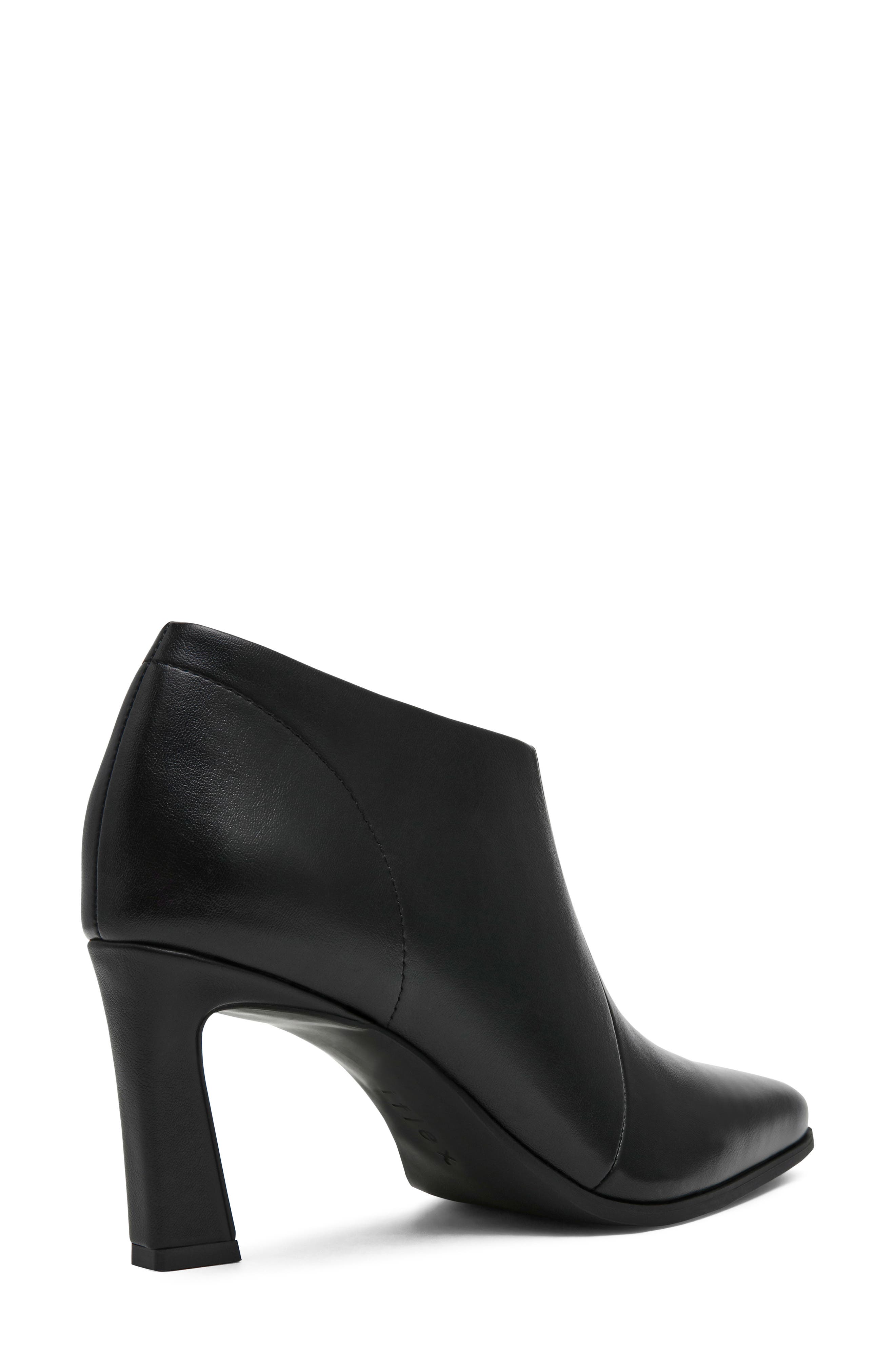 Crush Faux Leather Bootie, Alternate, color, BLACK SMOOTH