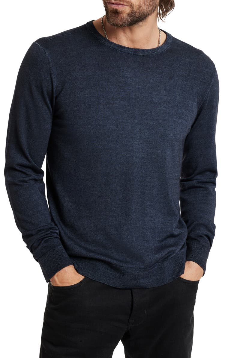 John Varvatos Chase Merino Wool Blend Long Sleeve T-Shirt, Main, color, 