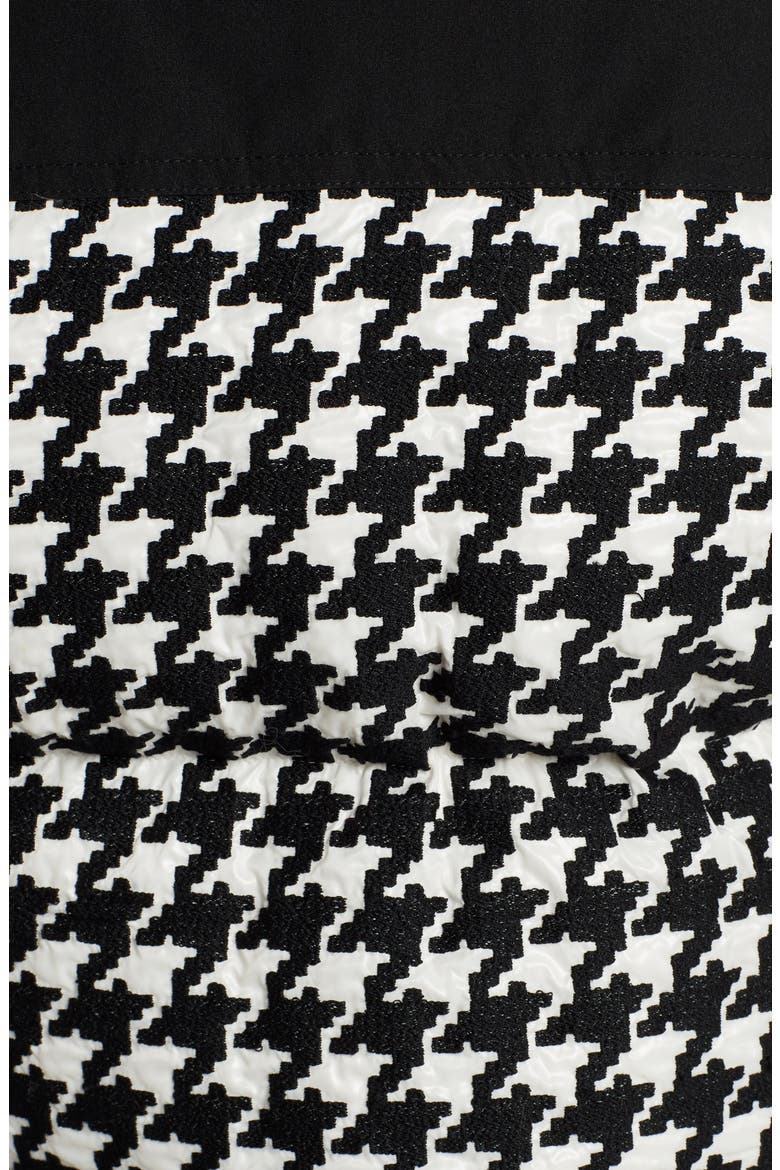 Nil Houndstooth Quilted Down Jacket, Alternate, color, WHITE