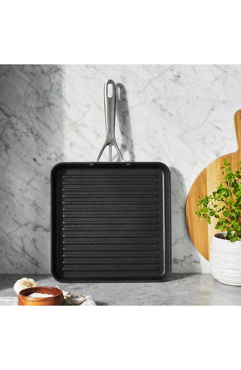 ZWILLING Motion Hard Anodized Nonstick Grill Pan, Alternate, color, Matte Black