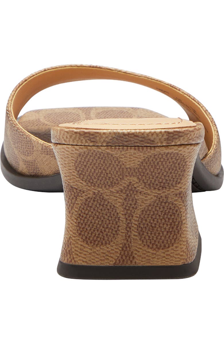 COACH Sculpted C Block Heel Sandal, Alternate, color,