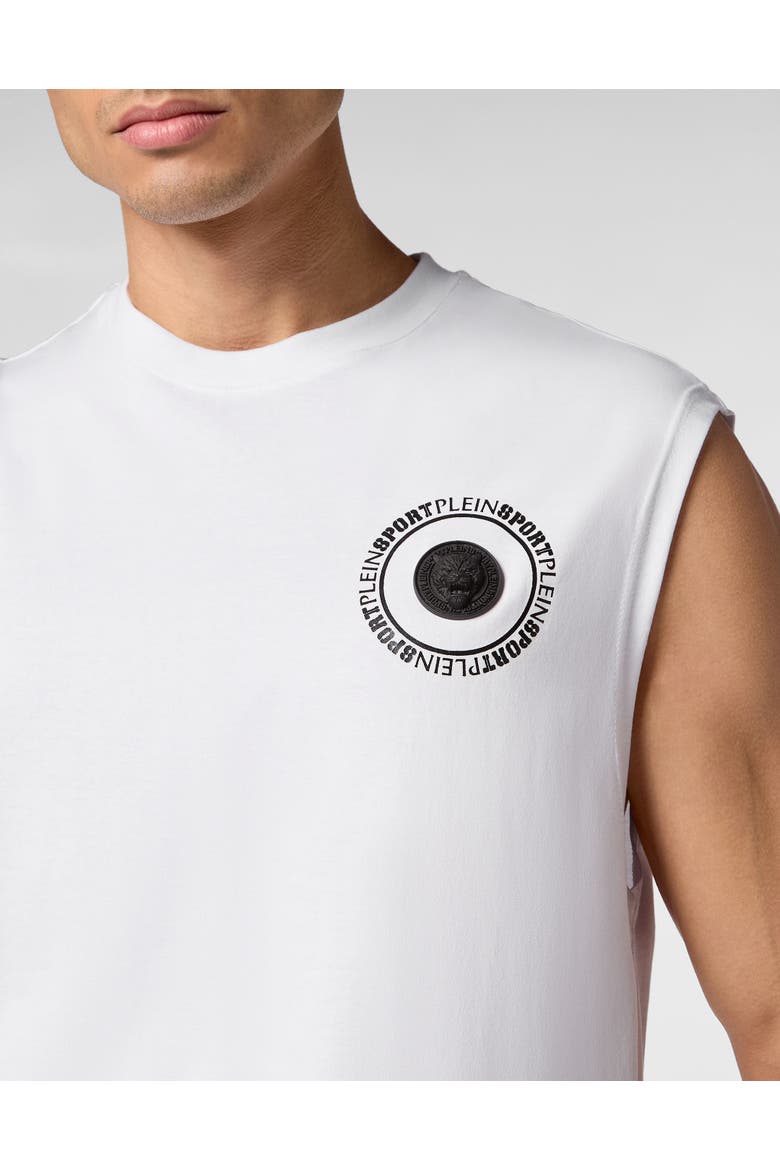 Tank Top Men, Alternate, color, white/black