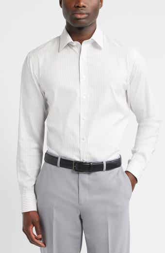 Trim Fit Shadow Stripe Premium Performance Twill Dress Shirt