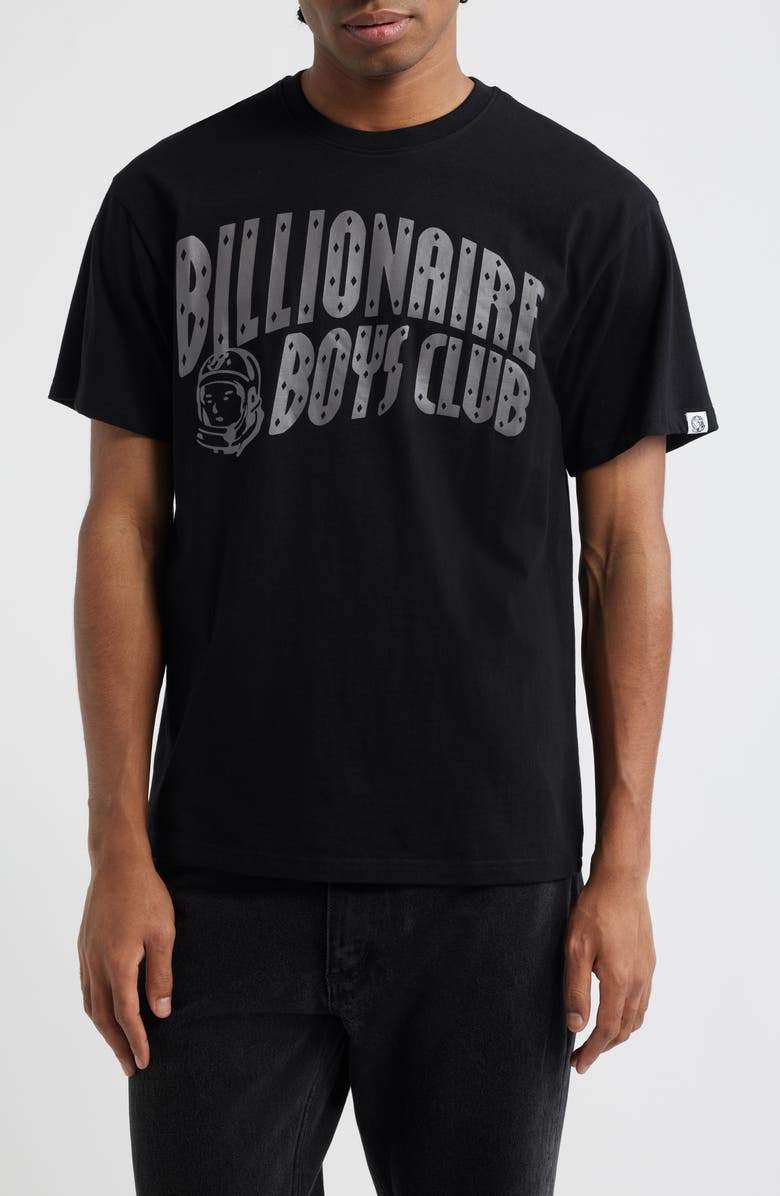 Billionaire Boys Club Curve Logo Short Sleeve Graphic T-Shirt, Main, color, Black