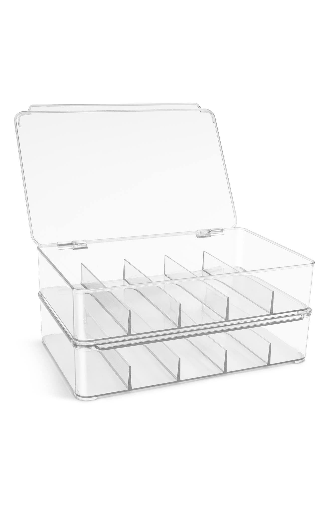 2-Pack Stackable Clear Eyewear Cases