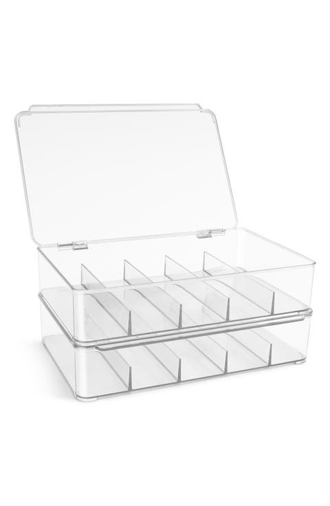 2-Pack Stackable Clear Eyewear Cases