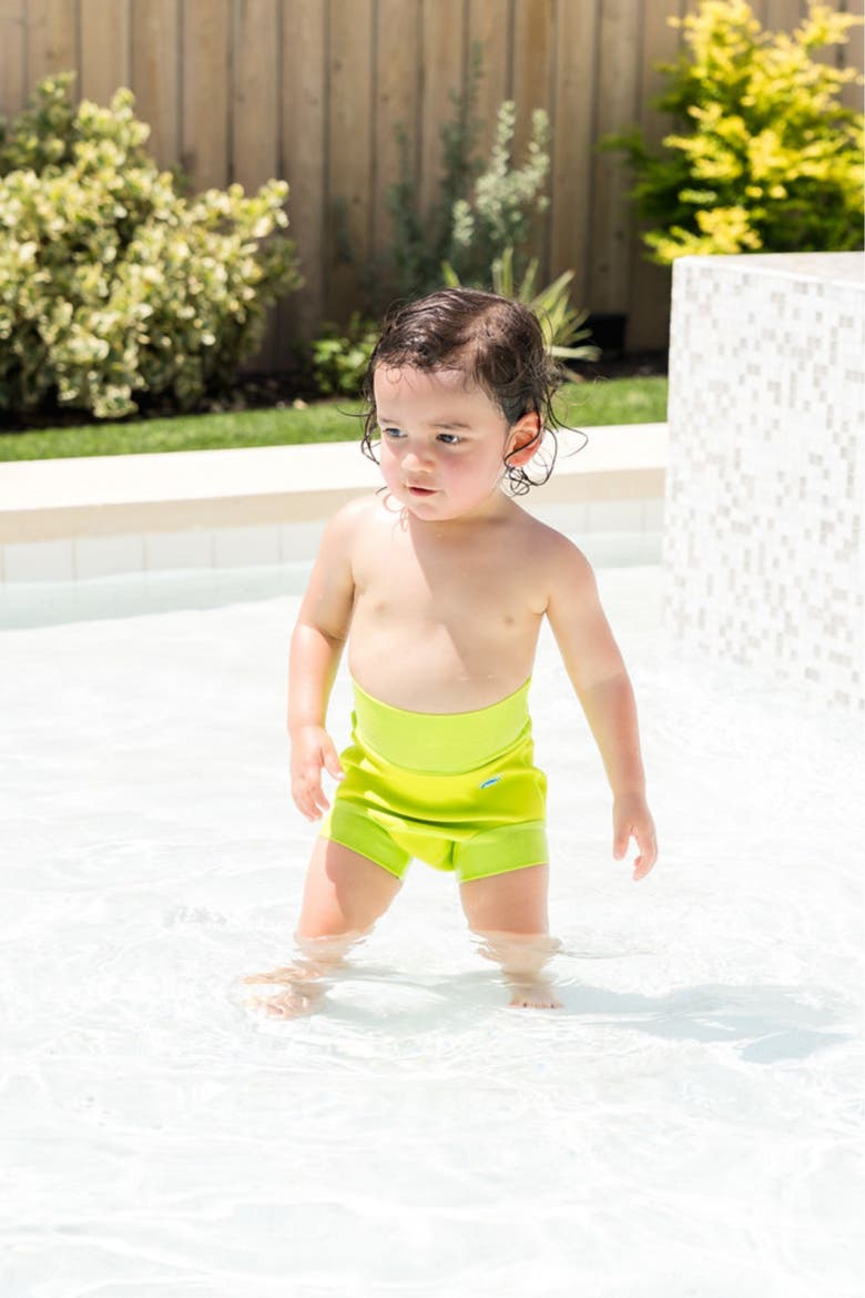 Happy Nappy™ Reusable Swim Diaper, Alternate, color, Neon Lime