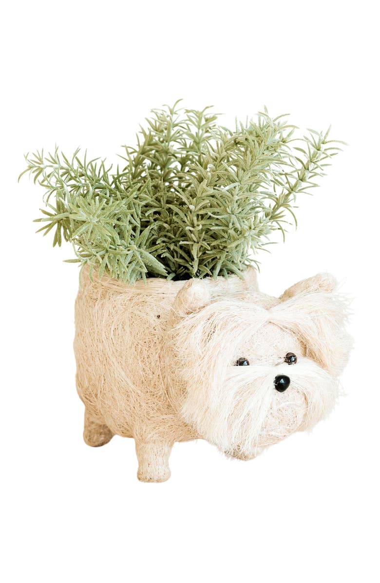 LIKHA Westie Handwoven Planter, Main, color,