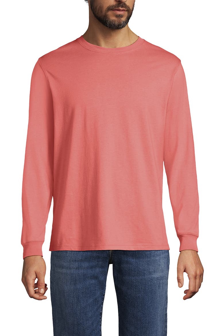 Super-T Long Sleeve T-Shirt, Main, color, Coral Clay