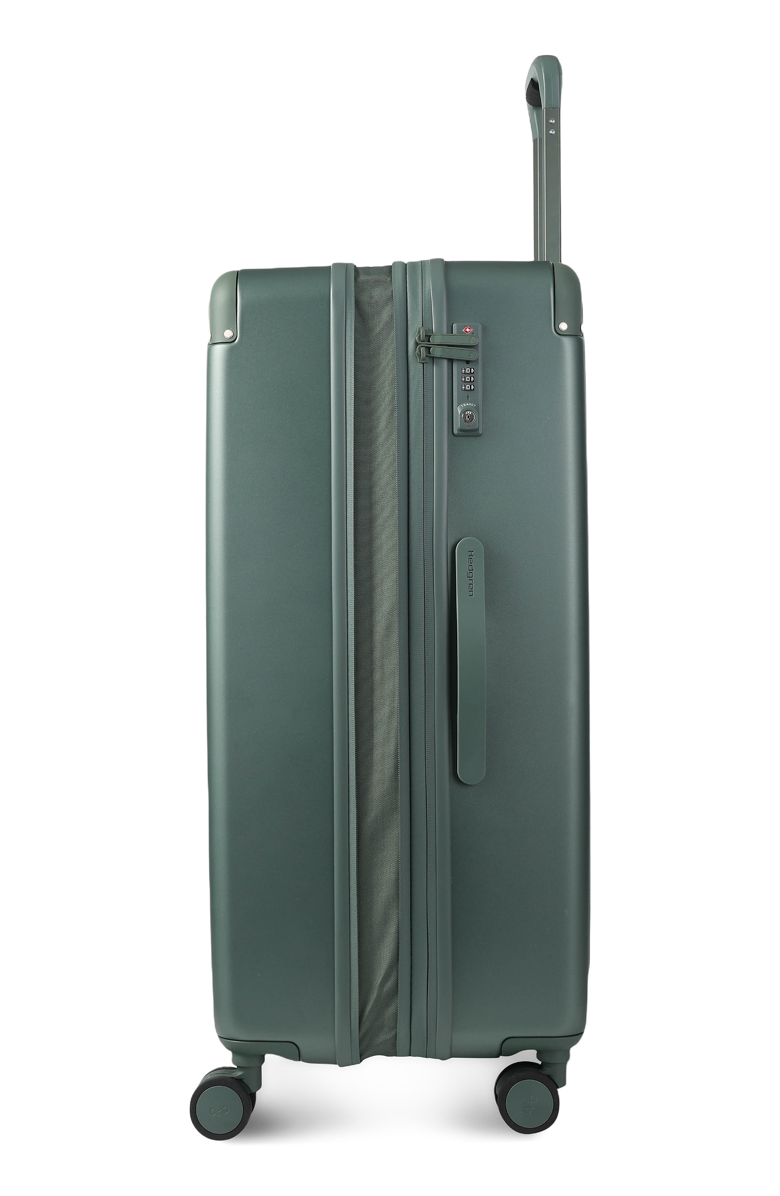 Hedgren Nostos Matte Large Spinner Suitcase, Alternate, color, Pine