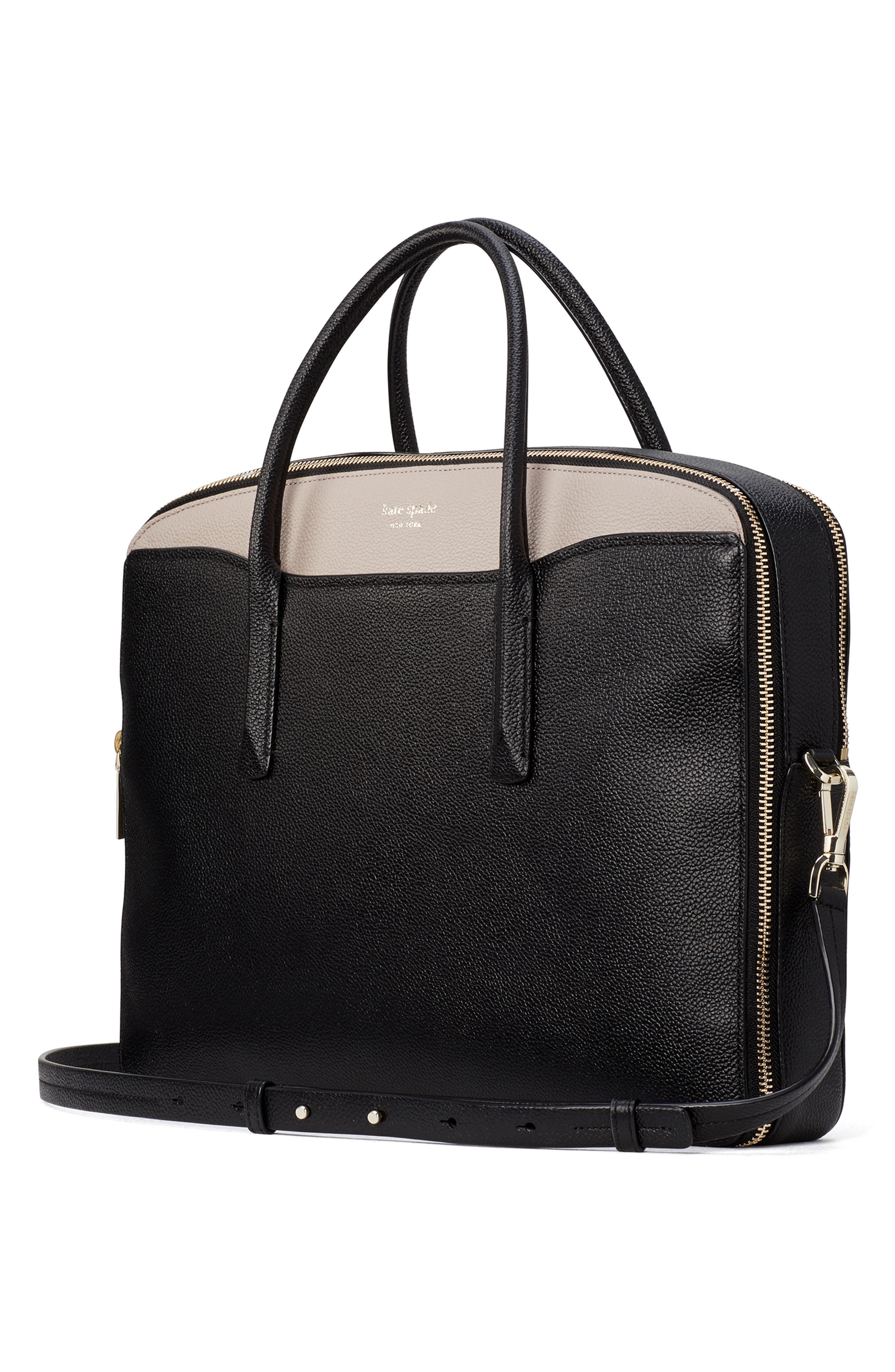 Kate Spade New York margaux leather universal laptop bag, Alternate, color, 