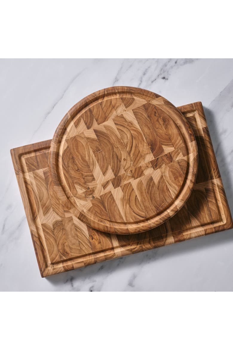 Vida Wood Cutting Board - Round, Alternate, color, Natural