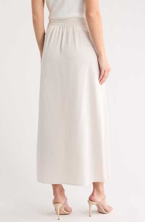 Splendid Satin Midi Skirt In Neutral