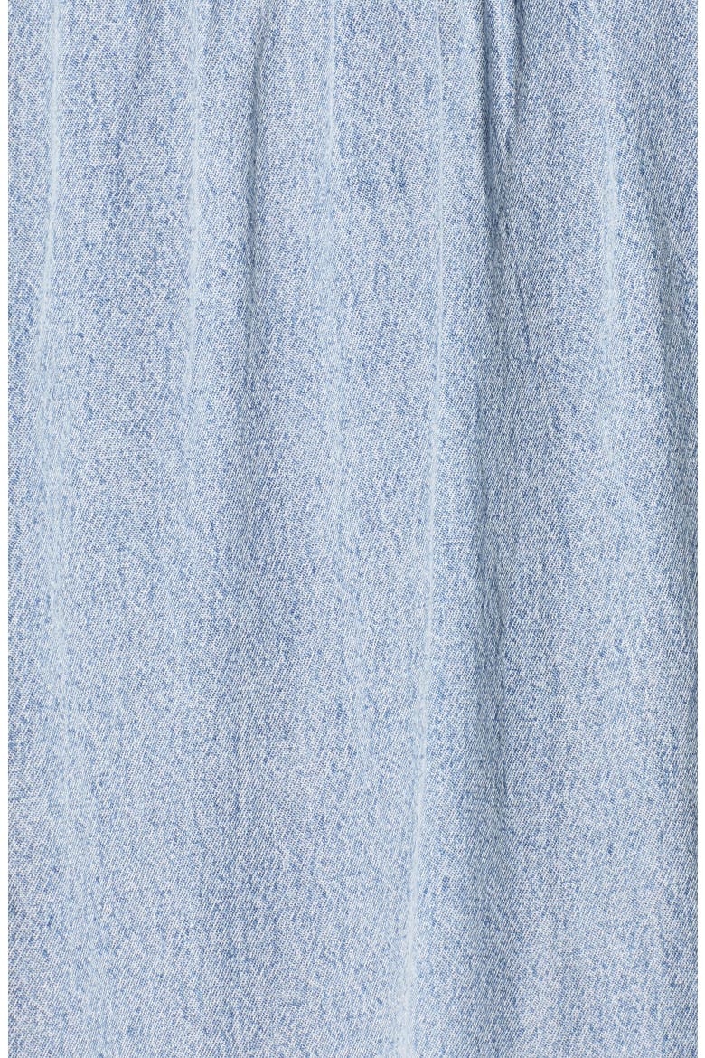 River Islan Rhinestone Collar Chambray Shirt, Alternate, color, DENIM