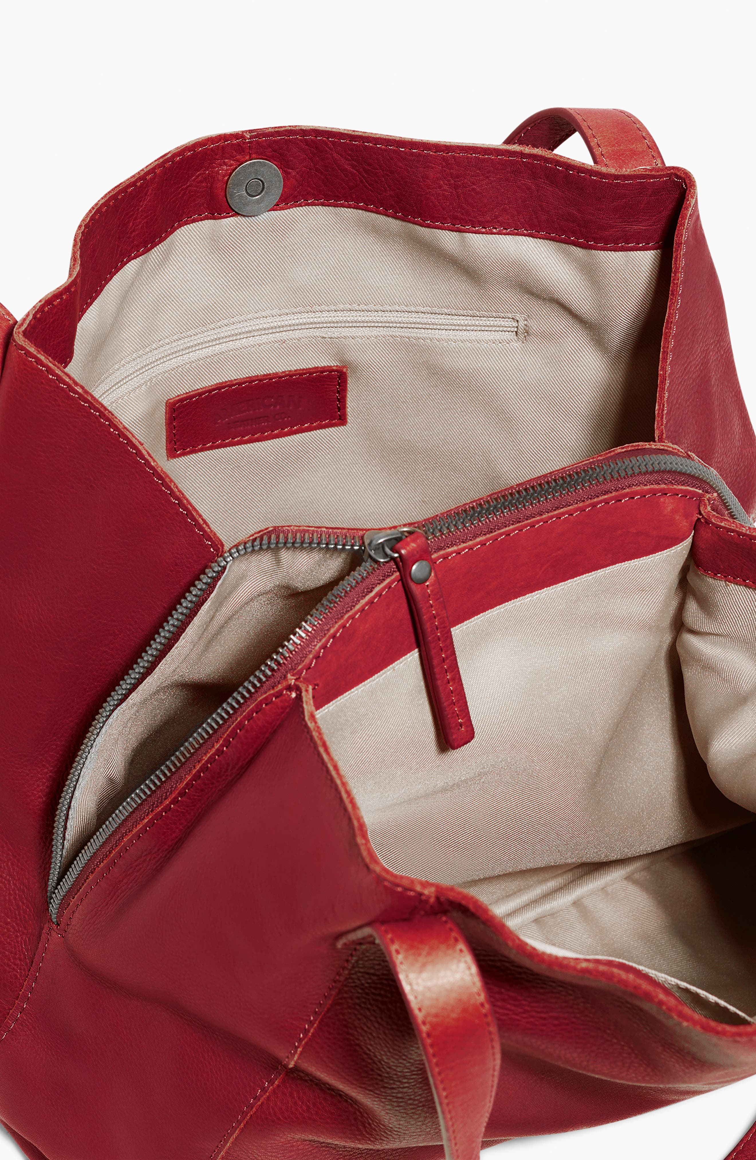 Liberty Shopper Bag, Alternate, color, RUBY