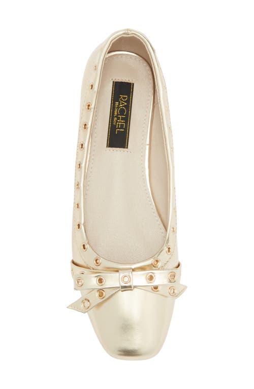 Rachel Rachel Roy Blink Grommet Bow Flat In Gold