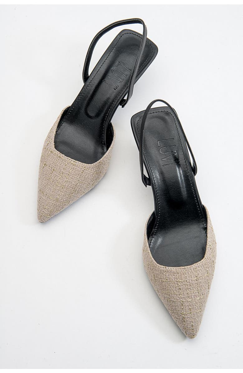 Prologue Shoes Over Pointed Toe Pump, Alternate, color, Cream