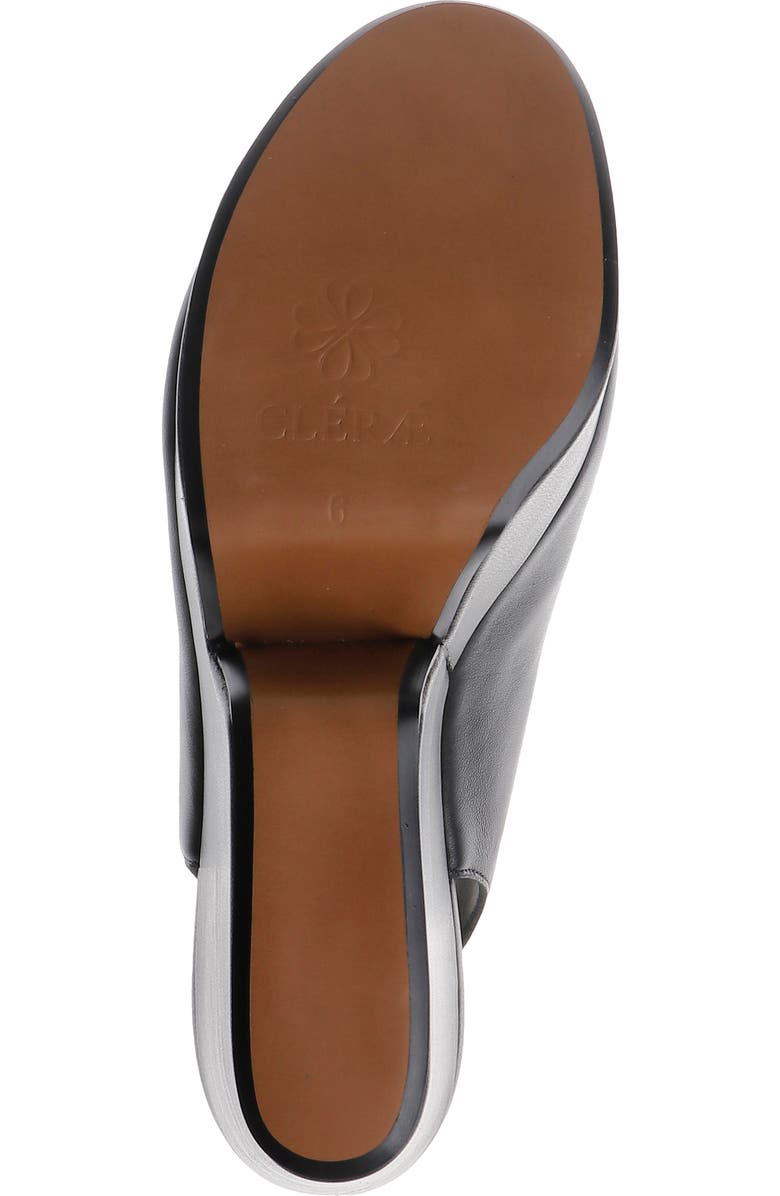 CLERAE Devi Slingback Platform Wedge Sandal, Alternate, color, Black Leather