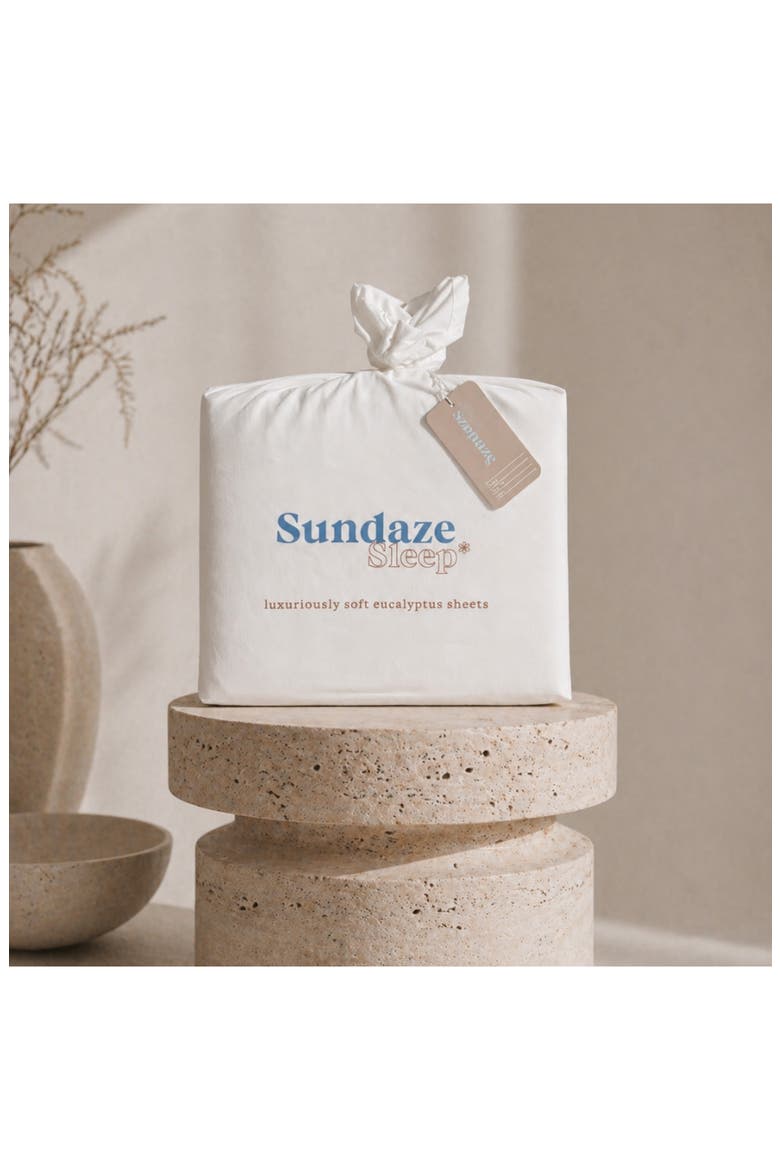 Sundaze Airy Tencel® Lyocell & Cotton Sheet Set, Alternate, color, WHITE