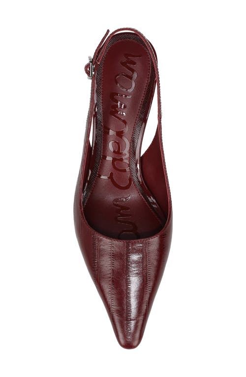 Sam Edelman Bianka Slingback Pump French Merlot Leather