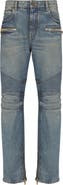 Balmain Biker jeans in vintage denim