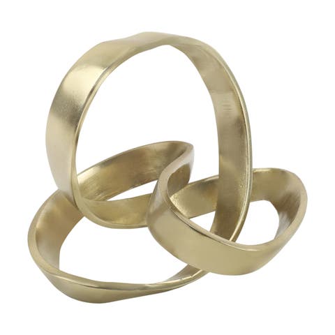 Chamberlain 7" Aluminum Abstract Knot Decorative Sculpture