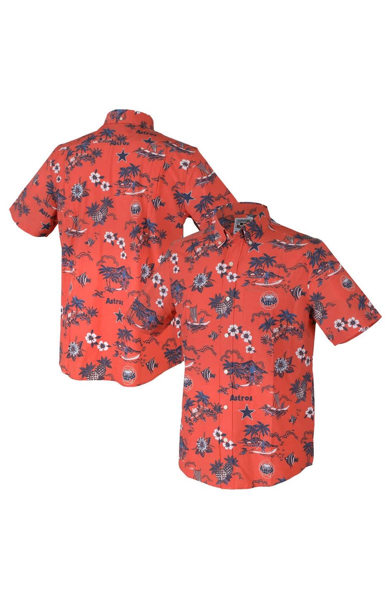 Reyn Spooner Men's Reyn Spooner Orange Houston Astros Kekai Button-Down Shirt, Main, color, Orange