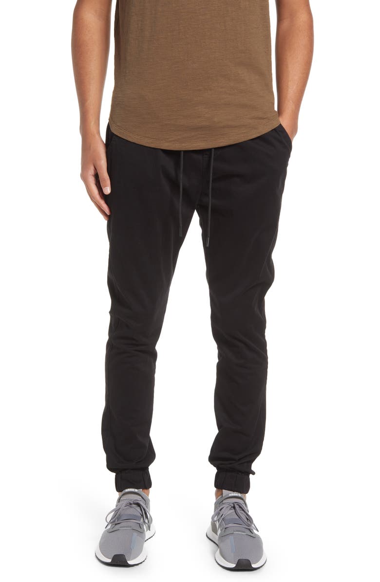 KUWALLA Midweight Stretch Cotton Chino Joggers, Main, color, 