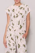 MELLODAY Luxe Crepe Short Sleeve Top