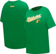 PRO STANDARD Women's Pro Standard Green Florida A&M Rattlers Script Tail Oversized Boyfriend T-Shirt