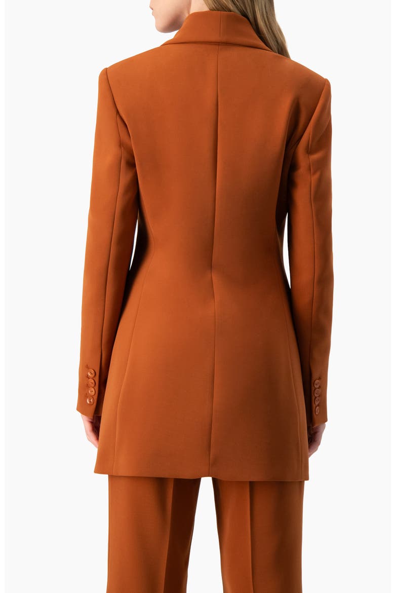 Single-Button Blazer with Tuxedo Lapel, Alternate, color, Chedron