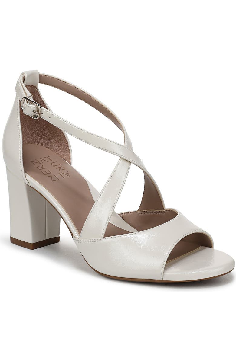 Naturalizer Hollis Sandal, Main, color, Warm White Faux Leather