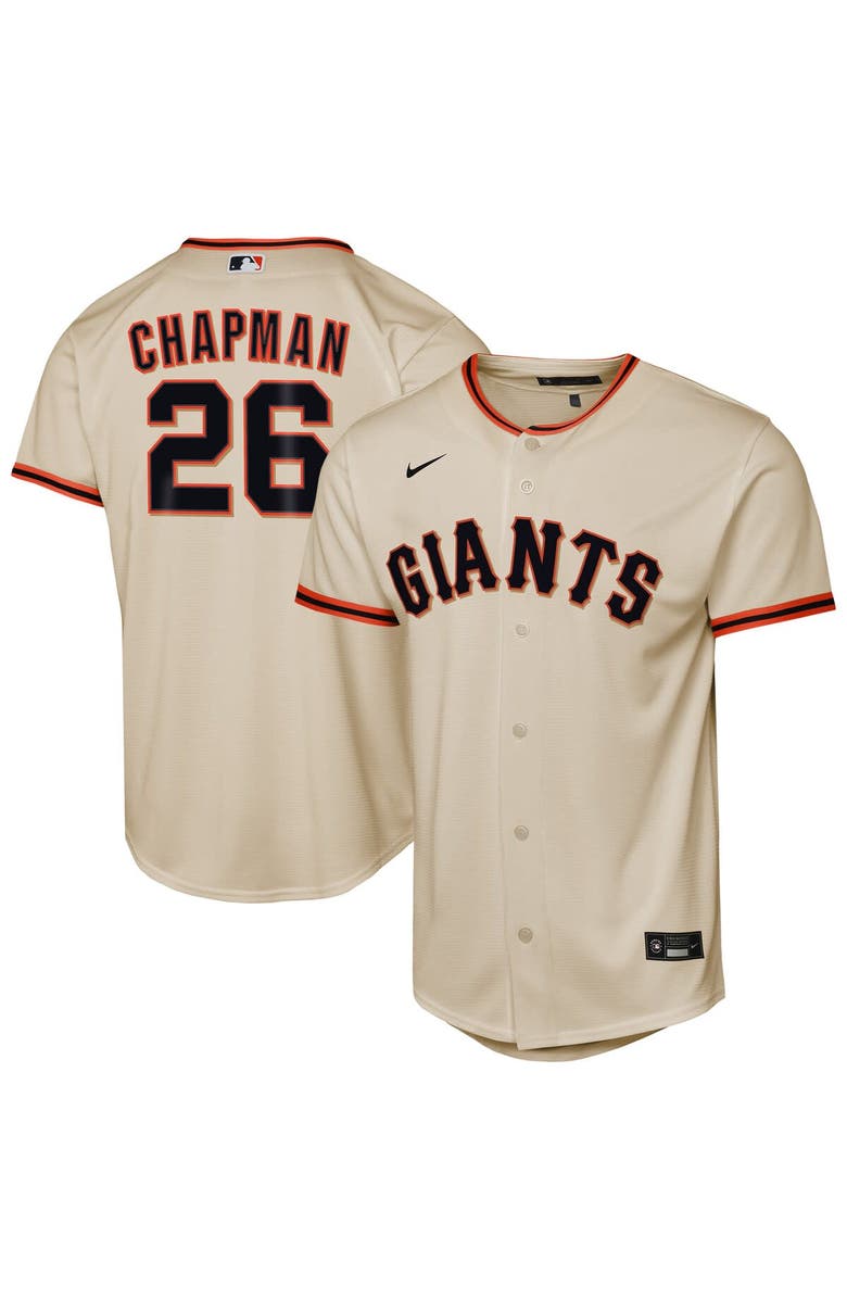 Nike Youth Nike Matt Chapman Cream San Francisco Giants Home Replica Jersey, Main, color,