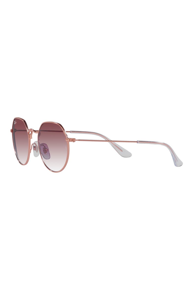 Kids' Jack 47mm Gradient Irregular Sunglasses, Alternate, color, ROSE GOLD