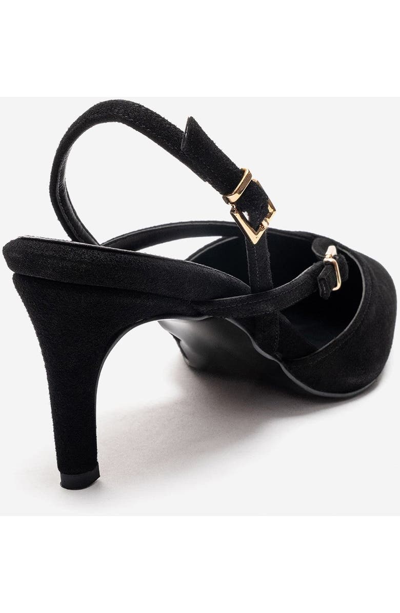 Prologue Shoes Armonia Stiletto Pump, Alternate, color, Black Suede