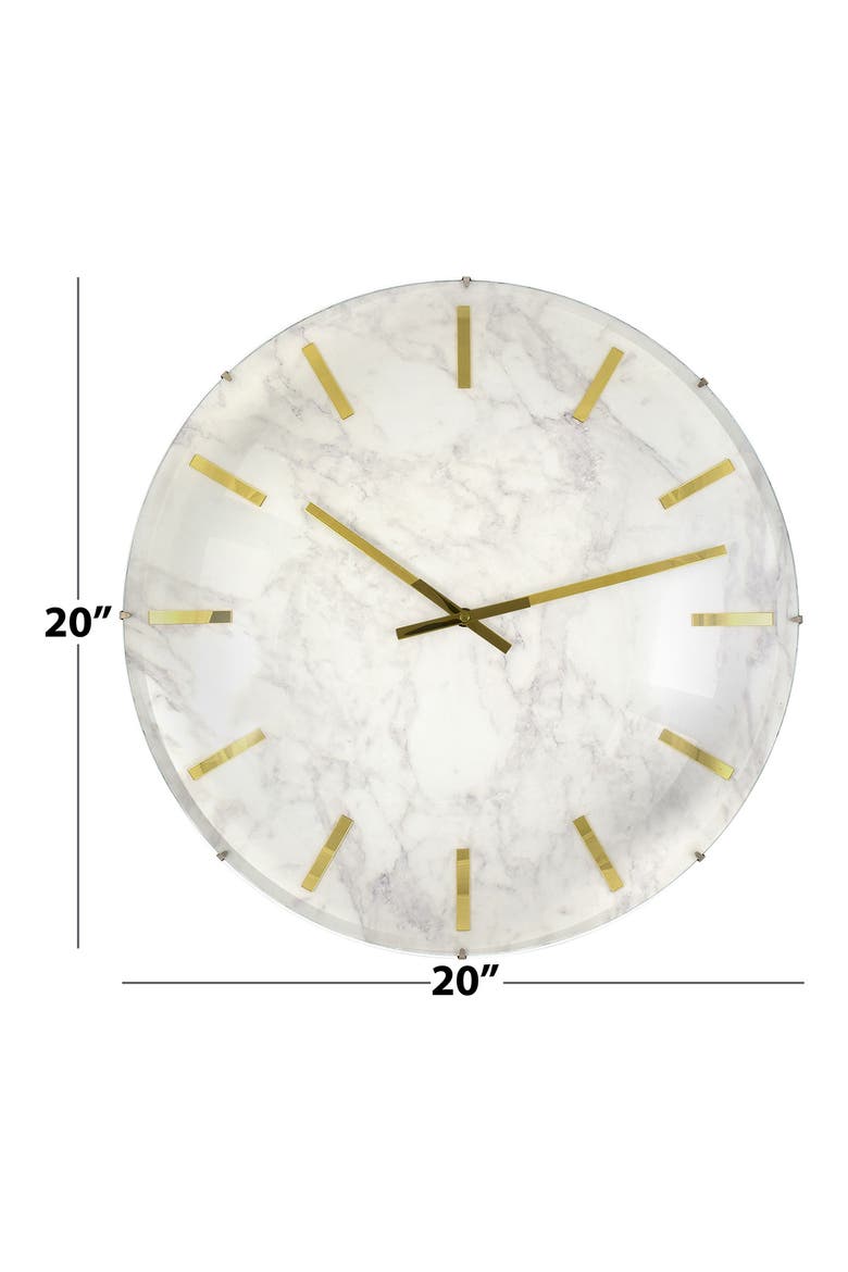 Large Analog Wall Clock, Alternate, color, WHITE AND GRAY