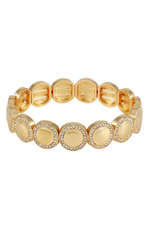 Pavé Crystal Stretch Bracelet