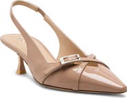 Stuart Weitzman Georgie Kitten Heel Slingback Pump