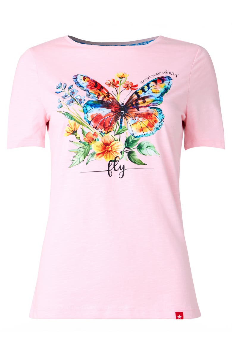 Joe Browns Cotton Slub Graphic Tee, Alternate, color, Fly Butterfly Multi
