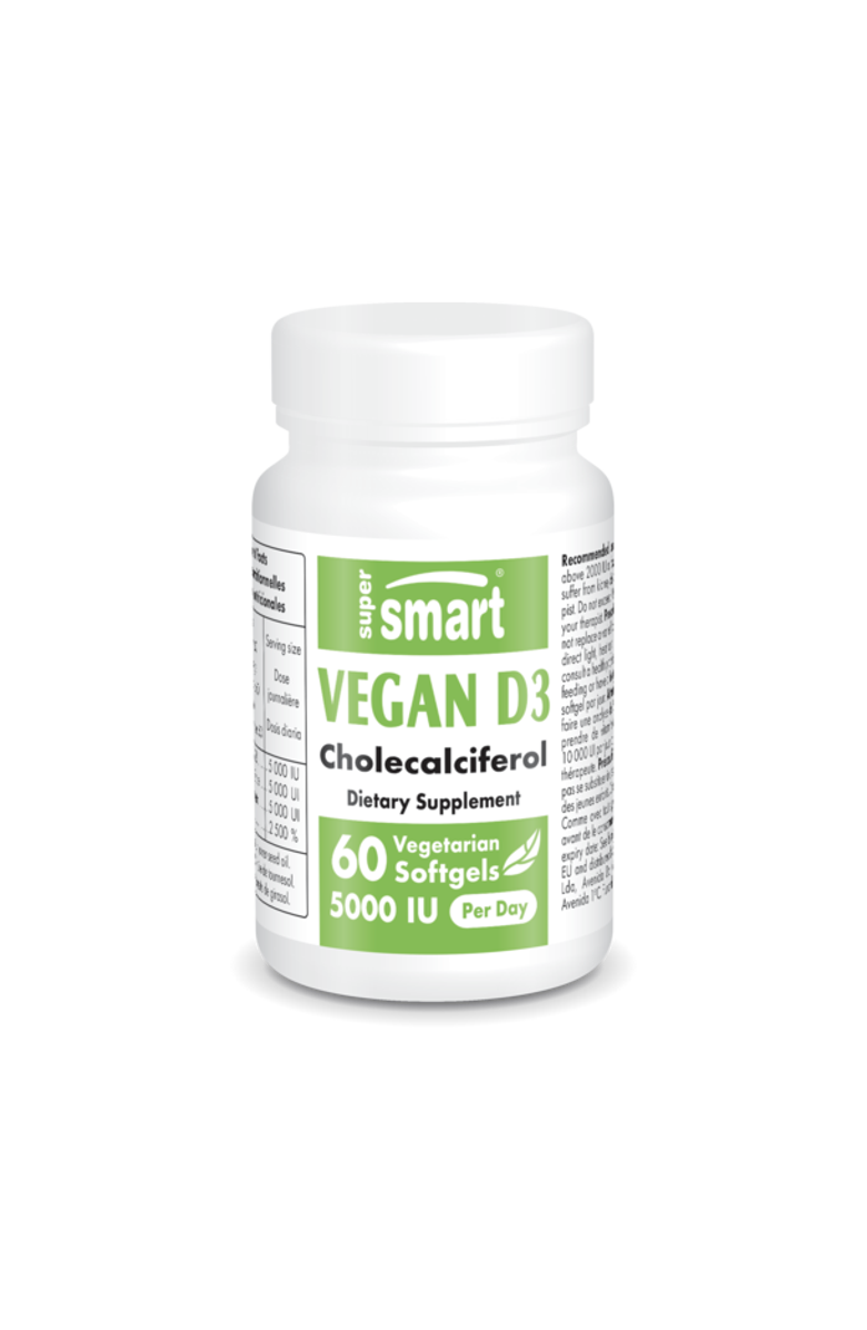 SuperSmart Vegan Vitamin D3 5000 IU, Main, color, NO COLOR