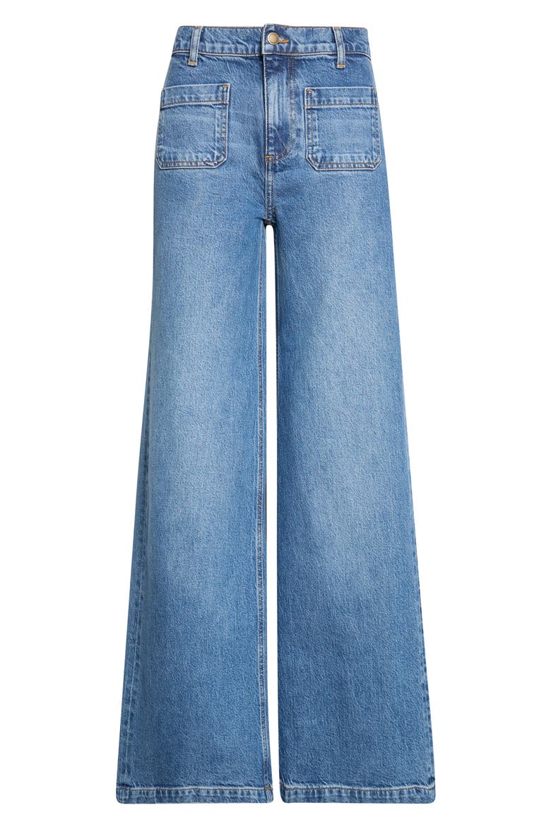 Cleo High Waist Wide Leg Jeans, Main, color, MID CERULEAN