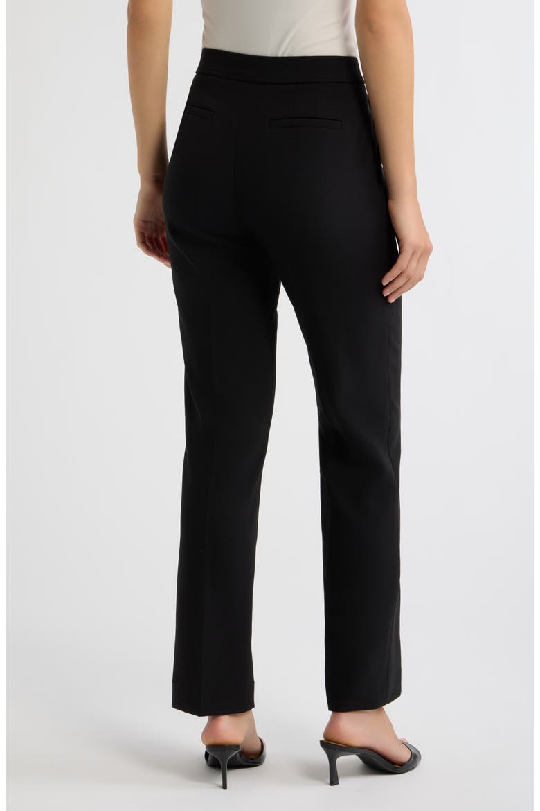 Straight Leg Pull On Pants, Alternate, color, ANNE BLACK