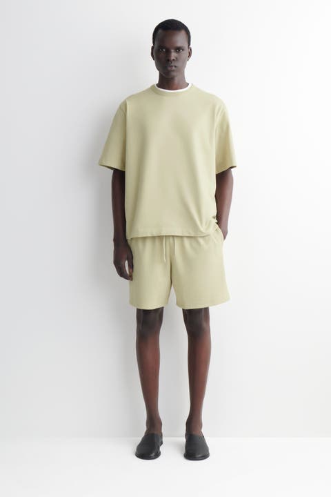 Garment-washed Cotton-jersey Shorts