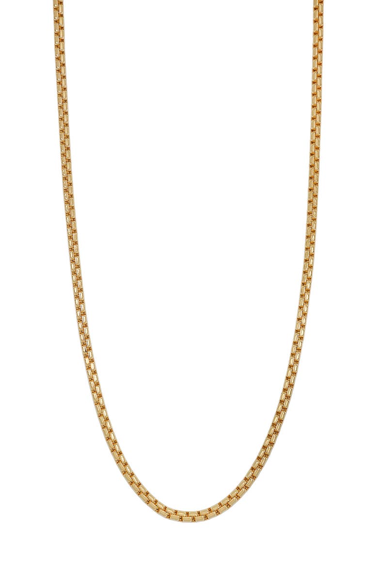 Bony Levy Men's 14K Gold Box Chain Necklace, Alternate, color, 14K Yellow Gold