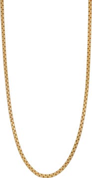 Bony Levy Men's 14K Gold Box Chain Necklace