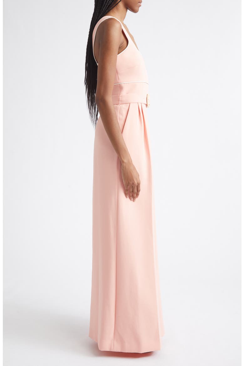Dia Piping Detail Jumpsuit, Alternate, color, PINK